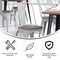 Flash Furniture White Metal Stack Chair with Gray Poly Resin Seat CH-31230-WH-PL1G-GG - alternate 7